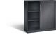 Rollladenschrank H1292xB1200xT435mm schwarzgrau 2Fachböden