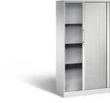Rollladenschrank H1617xB800xT435mm lichtgrau 3Fachböden