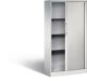 Rollladenschrank H1617xB800xT435mm lichtgrau 3Fachböden