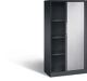 Rollladenschrank, NW-Nr.: 9101484020 H1617xB800xT435mm, schwarzgrau/ weißalu.3Fachböden  