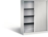 Rollladenschrank H1617xB1200xT435mm lichtgrau 3Fachböden