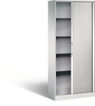Rollladenschrank H1980xB800xT435mm lichtgrau 4Fachböden C+P