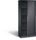 Rollladenschrank H1980xB800xT435mm schwarzgrau 4Fachböden C+P