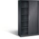 Rollladenschrank H1980xB1000xT435mm schwarzgrau 4Fachböden C+P