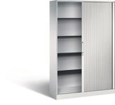 Rollladenschrank H1980xB1200xT435mm lichtgrau 4Fachböden C+P