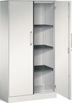 Flügeltürenschrank H1617xB800xT435mm lichtgrau/lichtgrau 3 BD C+P