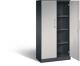 Flügeltürenschrank H1617xB1000xT435mm schwarzgrau/weißalu.3 BD C+P