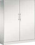 Flügeltürenschrank H1617xB1200xT435mm lichtgrau/lichtgrau 3 BD C+P