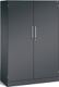 Flügeltürenschrank H1617xB1000xT435mm schwarzgrau/schwarzgrau 3 BD C+P