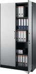 Flügeltürenschrank H1617xB800xT435mm schwarzgrau/weißalu.3 BD C+P