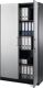 Flügeltürenschrank H1617xB800xT435mm schwarzgrau/weißalu.3 BD C+P