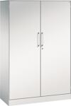 Flügeltürenschrank H1617xB1000xT435mm lichtgrau/lichtgrau 3 BD C+P