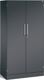 Flügeltürenschrank H1617xB800xT435mm schwarzgrau/schwarzgrau 3 BD C+P