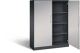Flügeltürenschrank H1617xB1200xT435mm schwarzgrau/weißalu.3 BD C+P