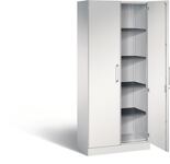 Flügeltürenschrank H1980xB800xT435mm lichtgrau/lichtgrau 4 BD