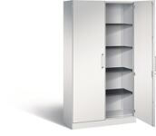 Flügeltürenschrank H1980xB1200xT435mm lichtgrau/lichtgrau 4 BD