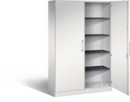 Flügeltürenschrank H1980xB1000xT435mm lichtgrau/lichtgrau 4 BD Schließfach