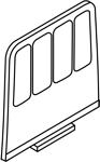 Fachunterteilungen Tiefen-Fachteiler f.Flachablageschrank 10St./Beutel C+P