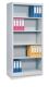 Regalschrank H1950xB930xT400mm lichtgrau 4 Fbd.o.Türen