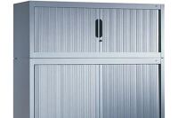 Aufsatzschrank H450xB1000xT420mm 1 OH m.Rollladen schwarzgrau/schwarzgrau C+P