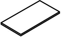 Einlegeboden B800xT420mm schwarzgrau f.Rolladenschrank