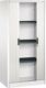 Rollladenschrank H1660xB800xT420mm verkehrsweiß,RAL 9016 3Fachböden