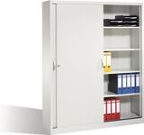 Schiebetürenschrank H1950xB1200xT400mm lichtgrau/lichtgrau 4Fbd.