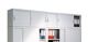 Aufsatzschrank H500xB1200xT400mm 1 OH m.Schiebetüren lichtgrau/blau C+P