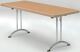 Klapptisch B1800xT700xH725mm Buche 20mm Kufen,geb.Gestell Stahl,D.32mm verchr.