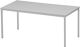 Stahlrohrtisch L1600xB800xH720mm Vierkantrohr lichtgrau Platten-S.19mm lichtgrau