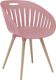 Outdoorstuhl rose Holzbeine Buche-Eiche gebeizt VE=2 St.im Krt.TOPSTAR