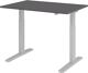 Schreibtisch Teda-P H700-1200xB1200xT800mm graphit Gestell silber HAMMERBACHER