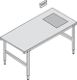 Pack- u.Arbeitstisch B2000xT920xH690-960mm m.Waage u.manueller Höhenverstellung