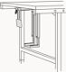 PC-Halterung Innen-B.100-242mm Innen-H.320-545mm silbergrau ROCHOLZ