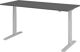 Schreibtisch Teda-P H700-1200xB1800xT800mm graphit Gestell silber HAMMERBACHER