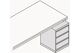Schubladeneinheit B535xT600xH785mm Stahlbl.anthrazitgrau f.Packtisch