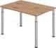 Schreibtisch Sero-H H680-820xB1200xT800mm Asteiche 4-Fuß-Gestell HAMMERBACHER