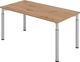 Schreibtisch Sero-H H680-820xB1600xT800mm Asteiche 4-Fuß-Gestell HAMMERBACHER