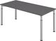 Schreibtisch Sero-H H680-820xB1800xT800mm graphit 4-Fuß-Gestell HAMMERBACHER
