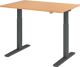 Schreibtisch Teda-P H700-1200xB1200xT800mm Buchedekor Gestell graphit