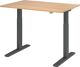 Schreibtisch Teda-P H700-1200xB1200xT800mm Eichedekor Gestell graphit