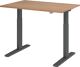 Schreibtisch Teda-P H700-1200xB1200xT800mm Nussbaumdekor Gestell graphit
