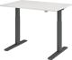 Schreibtisch Teda-P H700-1200xB1200xT800mm weiß Gestell graphit