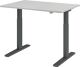 Schreibtisch Teda-P H700-1200xB1200xT800mm lichtgrau Gestell graphit