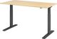 Schreibtisch Teda-P H700-1200xB1600xT800mm Ahorndekor Gestell graphit