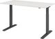 Schreibtisch Teda-P H700-1200xB1600xT800mm weiß Gestell graphit