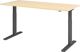 Schreibtisch Teda-P H700-1200xB1800xT800mm Ahorndekor Gestell graphit