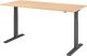 Schreibtisch Teda-P H700-1200xB1800xT800mm Eichedekor Gestell graphit