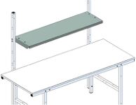 Ablageboard aus verzinktem Stahlblech B1425xT400xH64mm