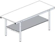 Zwischenboden Tragfähigkeit 100 kg B1525xT650xH19mm aus Holz